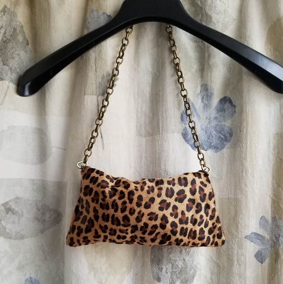 Carla Mancini Leopard Purse/leather/calf hair - Picture 2 of 7